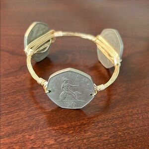 Gold and Silver Coin Bracelet